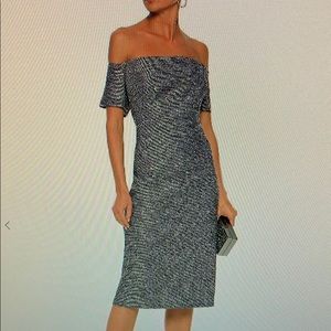 Lela Rose off shoulder dress